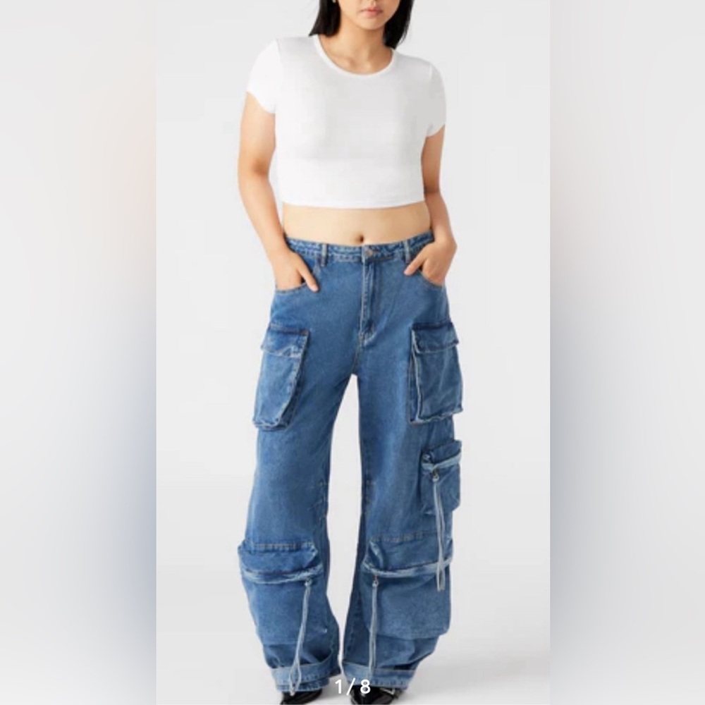 NWT Steve Madden DUO MEDIUM DENIM PANTS